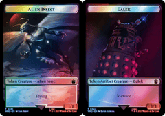 Alien Insect (0051) // Dalek (0044) Double-Sided Token - Surge Foil